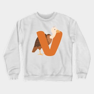 Animal alphabet V Crewneck Sweatshirt